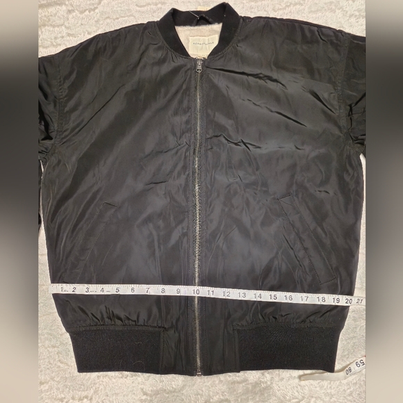 Aeropostale Women's Classic Black Bomber Jacket - Picture 7 of 9